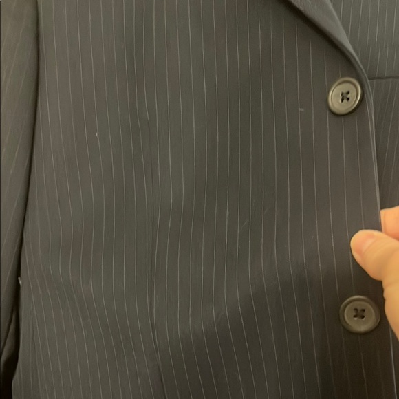 Banana Republic Navy Blue Pinstriped Suit - Picture 6 of 9